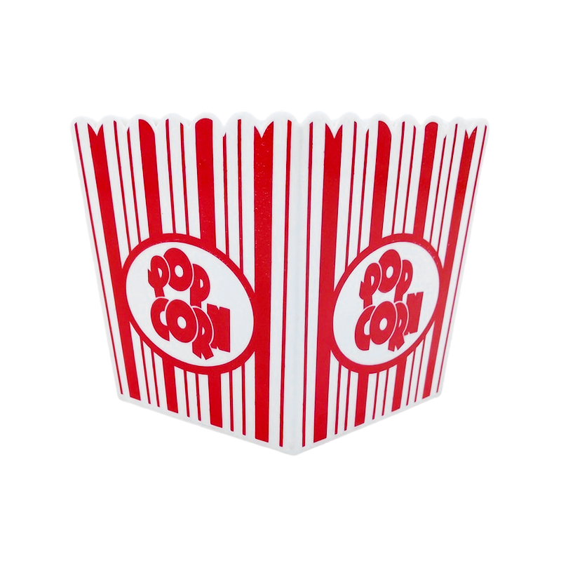 Cubo de palomitas de maíz de plástico reutilizable de 700 ml