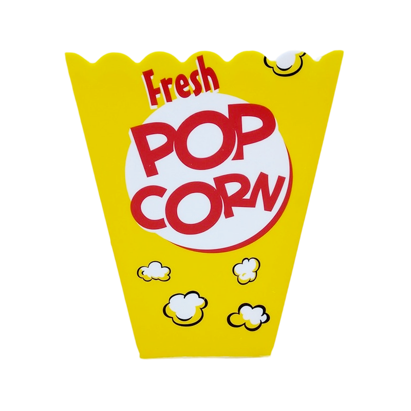 Cubo de palomitas de maíz con cordones de plástico de 1,5 l