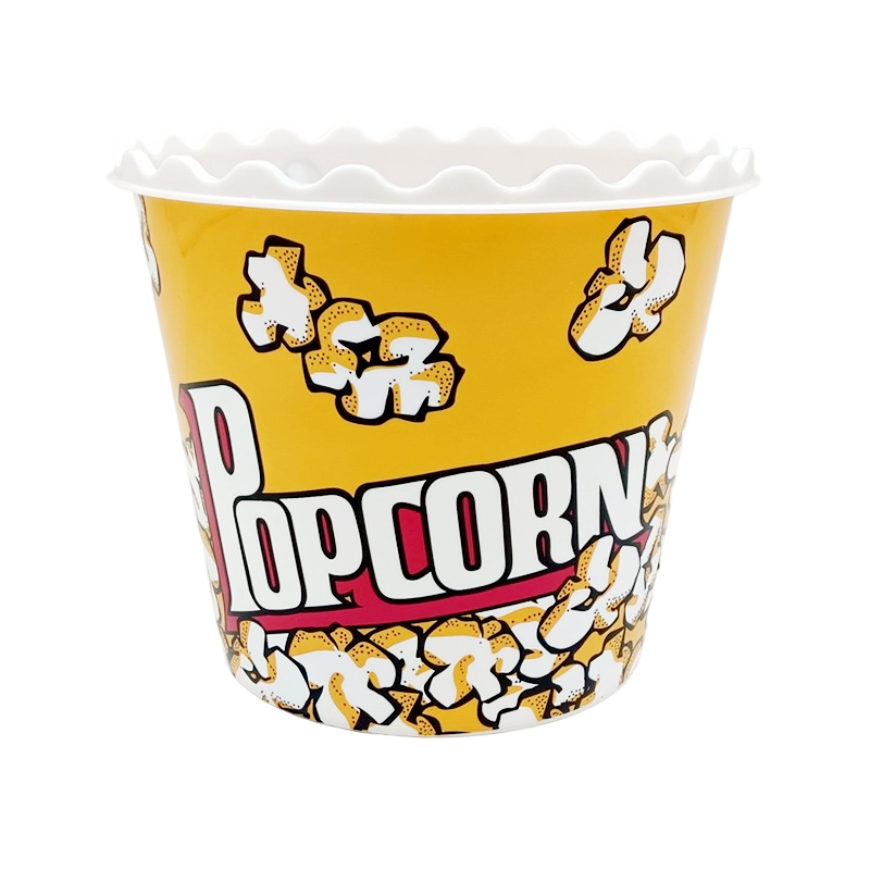 Cubo de palomitas de maíz de plástico de 2,4 l